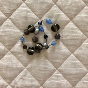 Stacked beaded bracelets